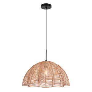Rattanowa lampa wisząca brązowa, Heather