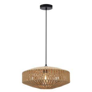 Rustykalna lampa wisząca brązowa, Selena