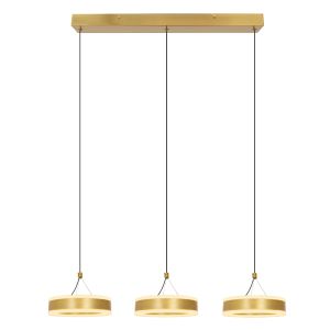 Design lampa wisząca mosiądz, Lava, 56W, 3000K LED