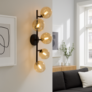 Design kinkiet bursztynowy, Remo