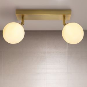 Nowoczesna lampa łazienkowa sufitowa biała, Amer, IP44
