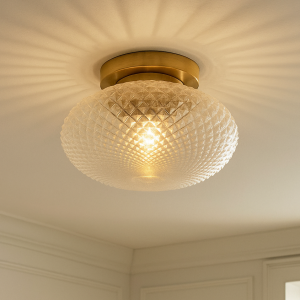 Retro lampa sufitowa mosiądz, Valesca