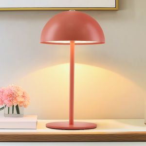 Retro lampa stołowa terakota, Douwe, 4W, dim to warm LED, z dotykowy ściemniacz