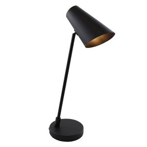 Nowoczesna lampa stołowa czarna, Taro, z przełącznik