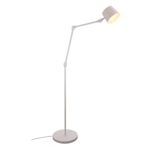 Nowoczesna lampa stojąca biała, Rinke, z przełącznik