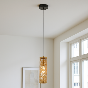 Metalowa lampa wisząca mosiądz, Marli