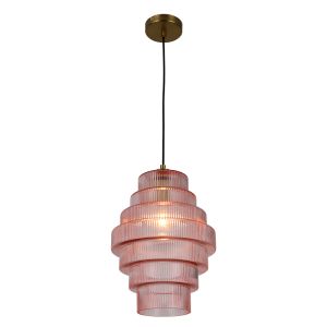 Retro lampa wisząca różowa, Paris