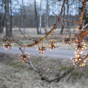 Plastikowy oświetlenie świąteczne czarny, 3,1W, 2200K LED, IP44