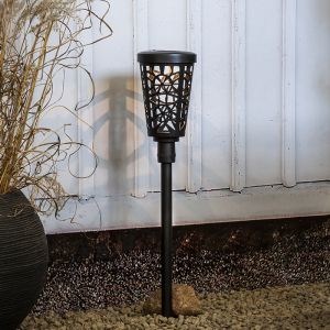 Plastikowa słoneczna lampa dogruntowa czarna, Amresh, 0,03W, 3000K LED, IP44