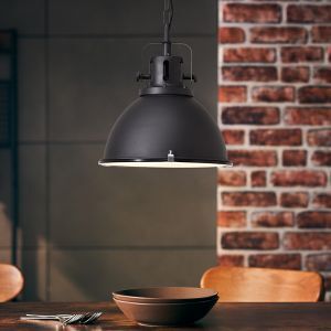 Industrialna lampa wisząca czarna, Alexi
