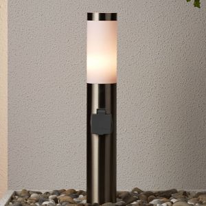 Plastikowa lampa zewnętrzna niklowa, Tom, IP44