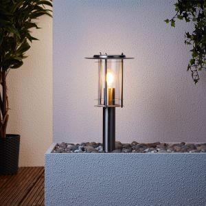 Metalowa lampa zewnętrzna chromowana, Shamayra, IP44