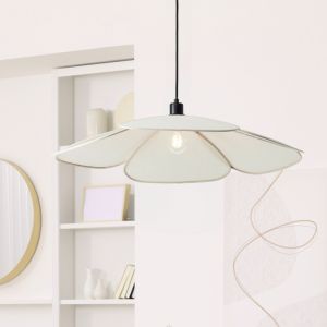 Rustykalna lampa wisząca beżowa, Tomer