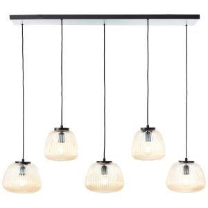 Retro lampa wisząca bursztynowa, Neha