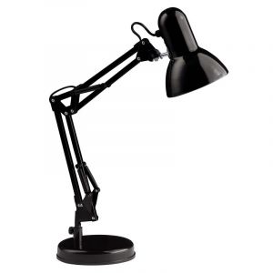 Industrialna lampa biurkowa czarna, Naline, z przełącznik