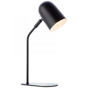 Nowoczesna lampa stołowa czarna, Lukas, z przełącznik