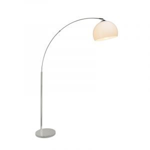 Nowoczesna lampa stojąca łukowa chromowana, Ariana, z przełącznik