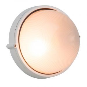 Szklana lampa zewnętrzna biała, Trishana, IP44