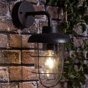 Industrialna lampa zewnętrzna rdzawa, Jaycea, IP44