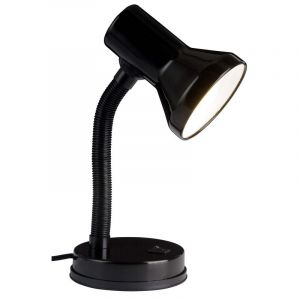 Plastikowa lampa biurkowa czarna, Loet, z przełącznik