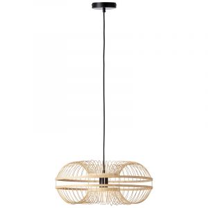 Drewniana lampa wisząca czarna, Harrie