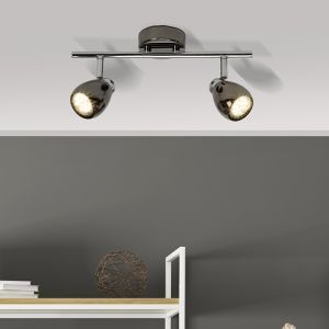 Metalowa lampa sufitowa czarna, Khadra, 3W, 3000K LED