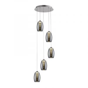 Nowoczesna lampa wisząca nad stół do jadalni chromowana, Aliyah, 5W, 3000K LED