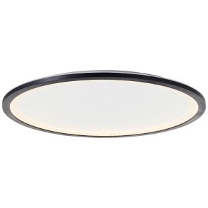 Nowoczesna lampa sufitowa panel LED czarna, Yamal, 36W, regulowana ciepła do zimnej bieli LED, z pilot