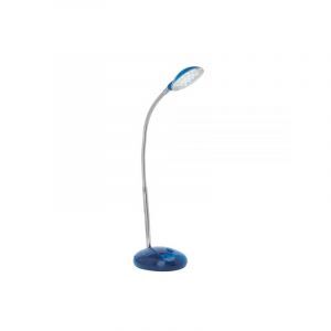 Plastikowa lampa biurkowa niebieska, Marenthe, 2W, 6000K LED, z przełącznik