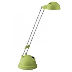 Nowoczesna lampa biurkowa zielona, Louna, 6W, 2700K LED, z przełącznik
