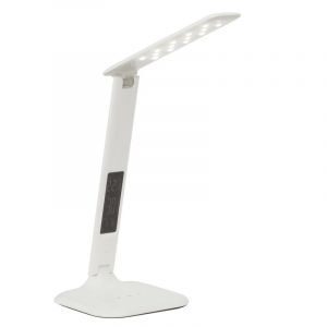 Nowoczesna lampa biurkowa biała, Naila, 5W, regulowana ciepła do zimnej bieli LED, z dotykowy ściemniacz