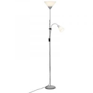 Plastikowa lampa do czytania stojąca biała, Josephina, z przełącznik