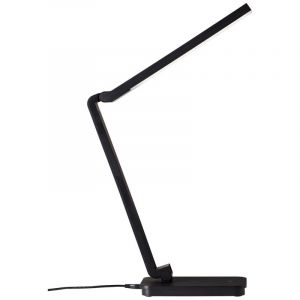 Nowoczesna lampa biurkowa czarna, Hannah, 5W, 5000K LED, z dotykowy ściemniacz