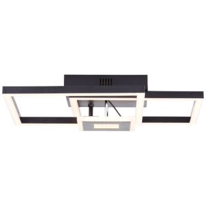 Design lampa sufitowa czarna, Volkert, 22W, 3000K LED