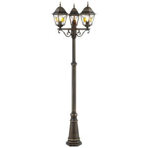 Klasyczna lampa zewnętrzna rdzawa, Levinus, IP44