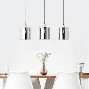 Nowoczesna lampa wisząca szara, Serkan
