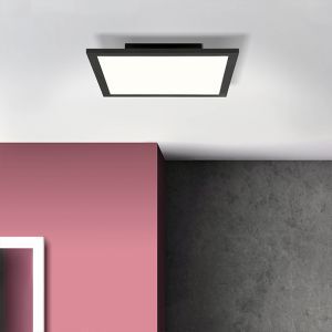 Nowoczesna lampa sufitowa panel LED czarna, Bojan, 18W, 4000K LED