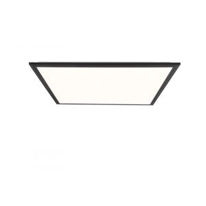 Nowoczesna lampa sufitowa panel LED czarna, Lisa, 25W, regulowany kolor LED