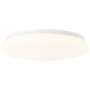 Plastikowa lampa sufitowa z czujnikiem biała, Julie, 18W, 3000K LED