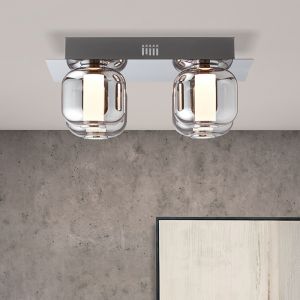 Design lampa sufitowa chromowana, Emmely, 22W, 3000K LED
