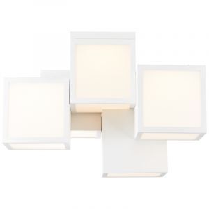 Nowoczesna lampa sufitowa biała, Aysun, 40W, 3000K LED
