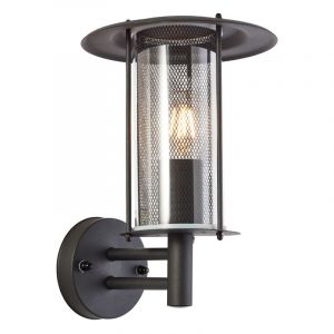 Rustykalna lampa zewnętrzna czarna, Gezina, IP44