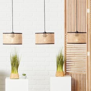 Rustykalna lampa wisząca czarna, Emmelie