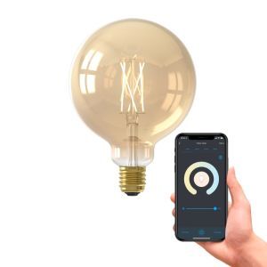Calex inteligentna żarówka LED E27 bursztyn, 7W, 1800-3000K
