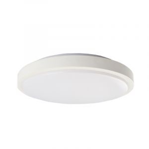 Plastikowy nowoczesny plafon sufitowy biały, Kos, 22W, 3000K LED