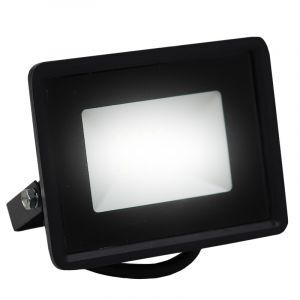 Czarny naświetlacz plastikowy, Boaz, 10W, 6500K LED, IP66