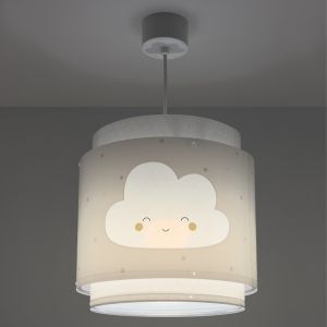 Szara lampa wisząca dla dzieci plastikowa, Dreams