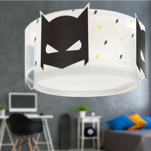 Plastikowa lampa sufitowa dla dzieci czarna, Hero
