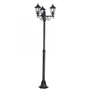 Aluminiowa klasyczna lampa zewnętrzna czarna, Alieke, IP44