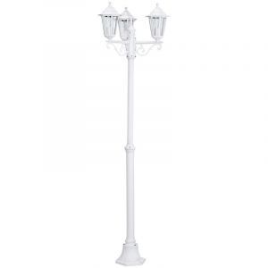 Aluminiowa klasyczna lampa zewnętrzna biała, Alieke, IP44